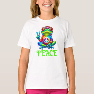 Tree Frog Vredesteken Tie Dye T-shirt