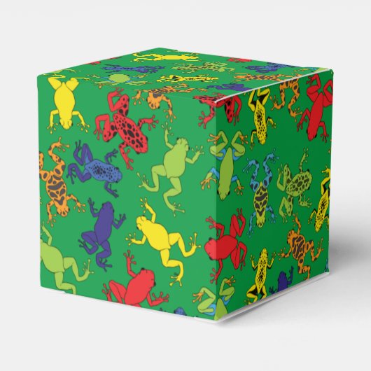 Tree Frogs Kids Verjaardag Bedankdoosjes (Achterkant)