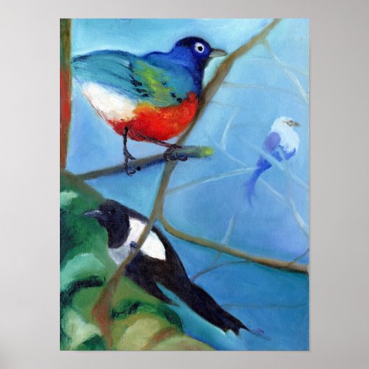 Tree Full of Birds Poster (Voorkant)