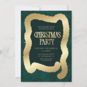 Tree Garland Christmas Party Invitation Kaart (Voorkant)