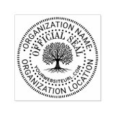 Tree Generic Custom Officiële Seal Naam Loc URL Zelfinktende Stempel (Design)