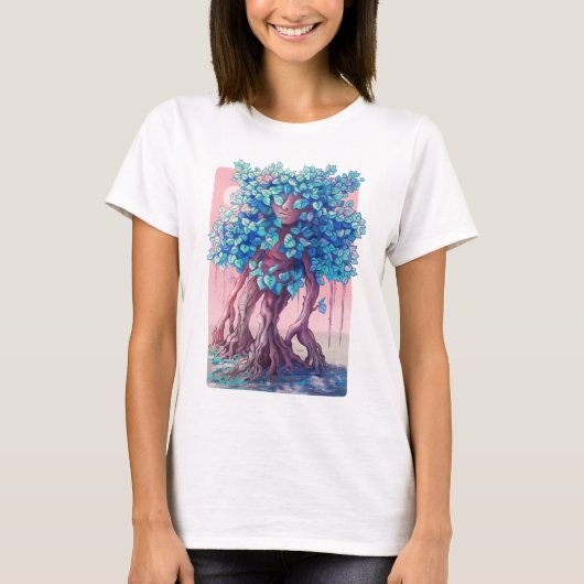 Tree Girl Surreal T-shirt (Voorkant)