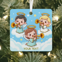 Tree Guardian Angels spelen trompetten