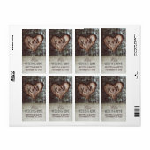 Tree Heart rustieke vintage bruiloft wijn labels (Full Sheet)