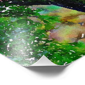 "Tree Hug" digitale Waterverf Fotouitbreiding Foto Afdruk (Hoek)