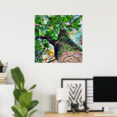 "Tree Hug" Poster voor kleurrijke Waterverf (Thuiskantoor)