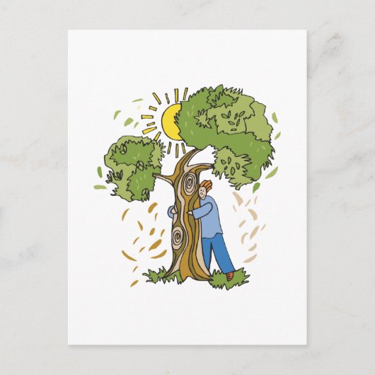 Tree Hugger Briefkaart (Voorkant)