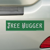 TREE HUGGER Bumpersticker (Op auto)