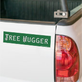 TREE HUGGER Bumpersticker (Op Truck)