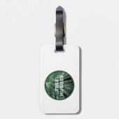 Tree Hugger Green Bagagelabel (Achterkant verticaal)