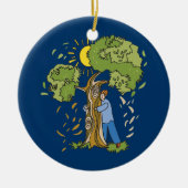 Tree Hugger Keramisch Ornament (Voorkant)