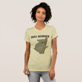 TREE HUGGER KOALA BEER T-SHIRTS (Voorkant volledig)