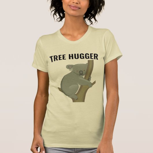 TREE HUGGER KOALA BEER T-SHIRTS (Voorkant)