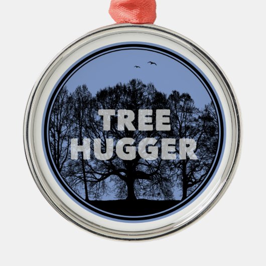 Tree Hugger Metalen Ornament (Voorkant)