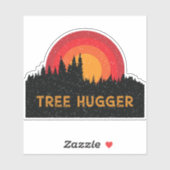 Tree Hugger Milieuactivist Natuur Lover Sticker (Vel)