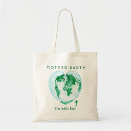 Tree Hugger Moeder Earth Environmentalist Canvas t Tote Bag