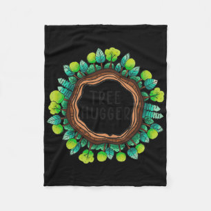 Tree Hugger Natuur Milieubescherming Aarde Fleece Deken