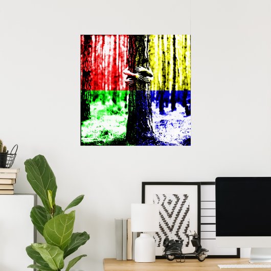 Tree Hugger Poster (Thuiskantoor)