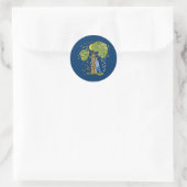 Tree Hugger Ronde Sticker (Tas)