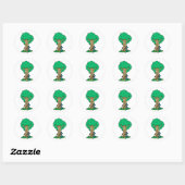 Tree Hugger Ronde Sticker (Vel)