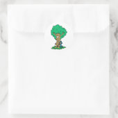 Tree Hugger Ronde Sticker (Tas)