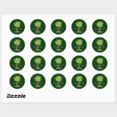 Tree Hugger Ronde Sticker (Vel)