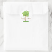Tree Hugger Ronde Sticker (Tas)