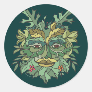 Tree Hugger Ronde Sticker