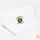 Tree Hugger Ronde Sticker (Envelop)
