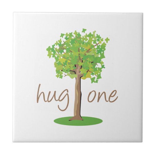 Tree Hugger Tegeltje (Voorkant)