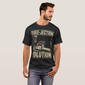 Tree-jection Solution Grappige Discgolf _4 T-shirt (Voorkant volledig)