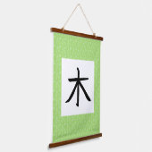 Tree Kanji Scroll Hangend Wandkleed (Gebogen)
