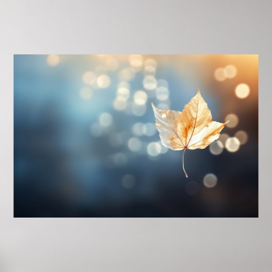 Tree Leaf Forest Natuur Serene Tranquil Poster (Voorkant)