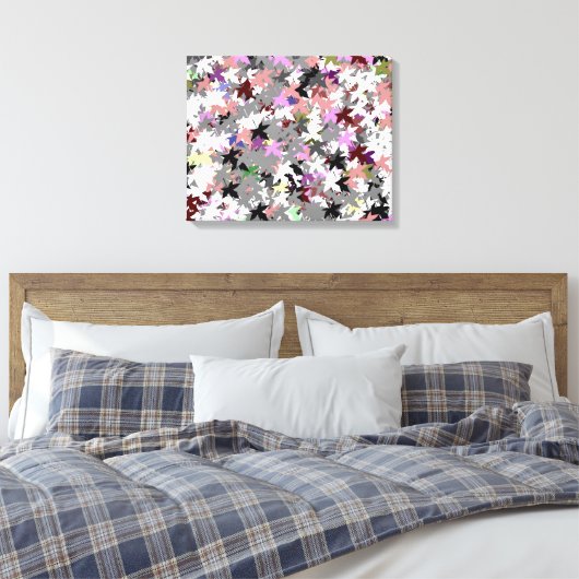 TREE LEAVES CANVAS AFDRUK (Insitu (Slaapkamer))