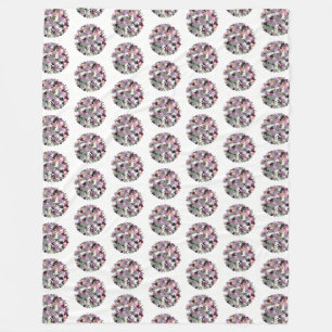  TREE LEAVES FLEECE DEKEN