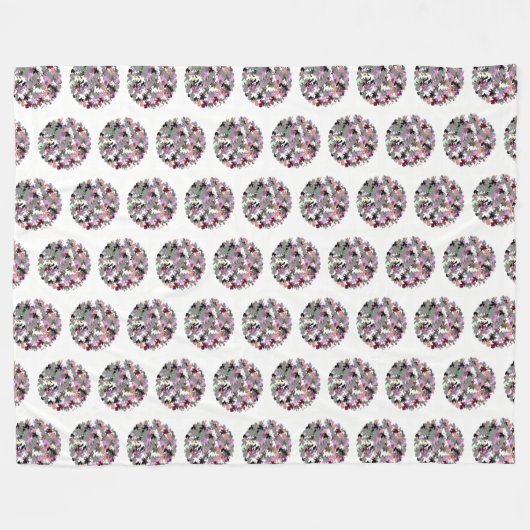 TREE LEAVES FLEECE DEKEN (Voorkant (Horizontaal))