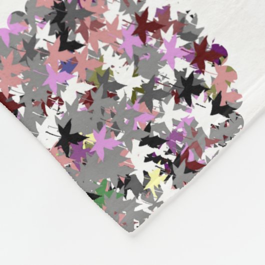 TREE LEAVES FLEECE DEKEN (Hoek)