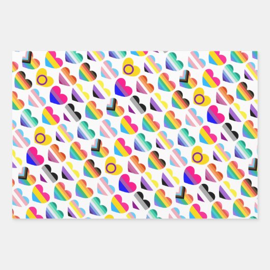 Tree LGBTQ+ ontwerp Inpakpapier Vel (Voorkant 3)