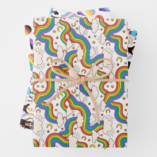 Tree LGBTQ+ ontwerp Inpakpapier Vel (In situ)