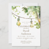 Tree & Lights Celebration of Life Invitation (Devant)
