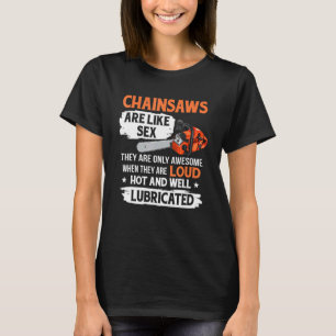 Tree Logger Houthakker Boomverzorger Kettingzagen T-shirt