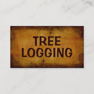 Tree Logging Antiek Visitekaartje