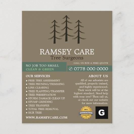 Tree Logo - Boomchirurg - Arborist Flyer (Voorkant)