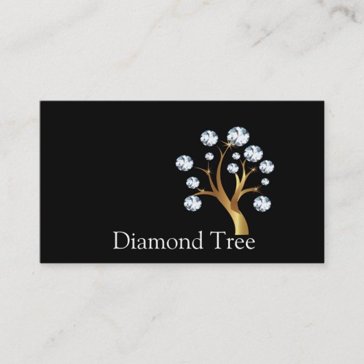 Tree Logo Diamond Visitekaartjes (Voorkant)