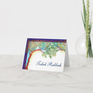 Tree Motif Juif Merci note