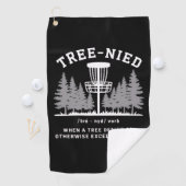 Tree Nied Disc Golf Funny Stupid Tree-nied  Golfhanddoek (Insitu)