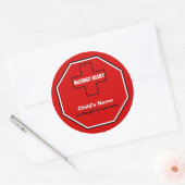 Tree Nuts Allergie Medische Alert Aangepaste Std S Ronde Sticker (Envelop)