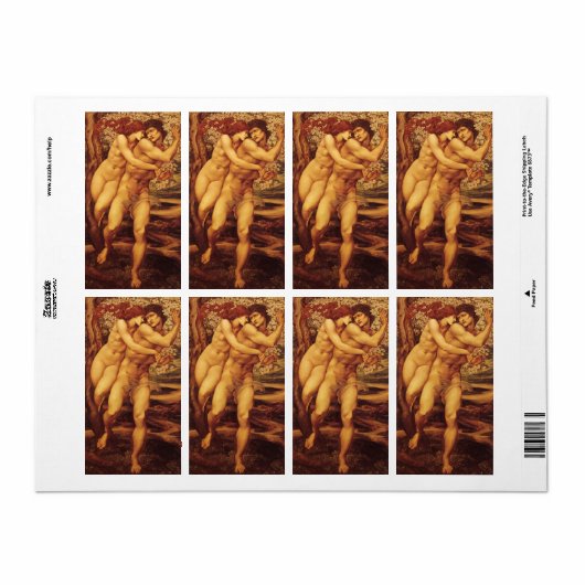 Tree of Forgiveness, Sir Edward Coley Burne-Jones Etiket (Full Sheet)