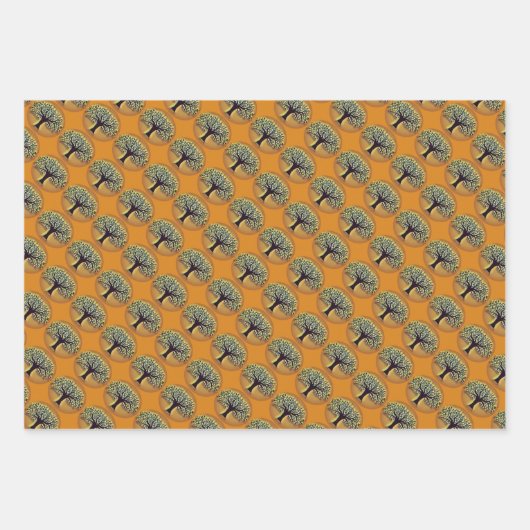 Tree of Life Abstracte Natuur kunst Inpakpapier Vel (Voorkant)