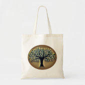 Tree of Life Abstracte Natuur kunst Tote Bag (Voorkant)